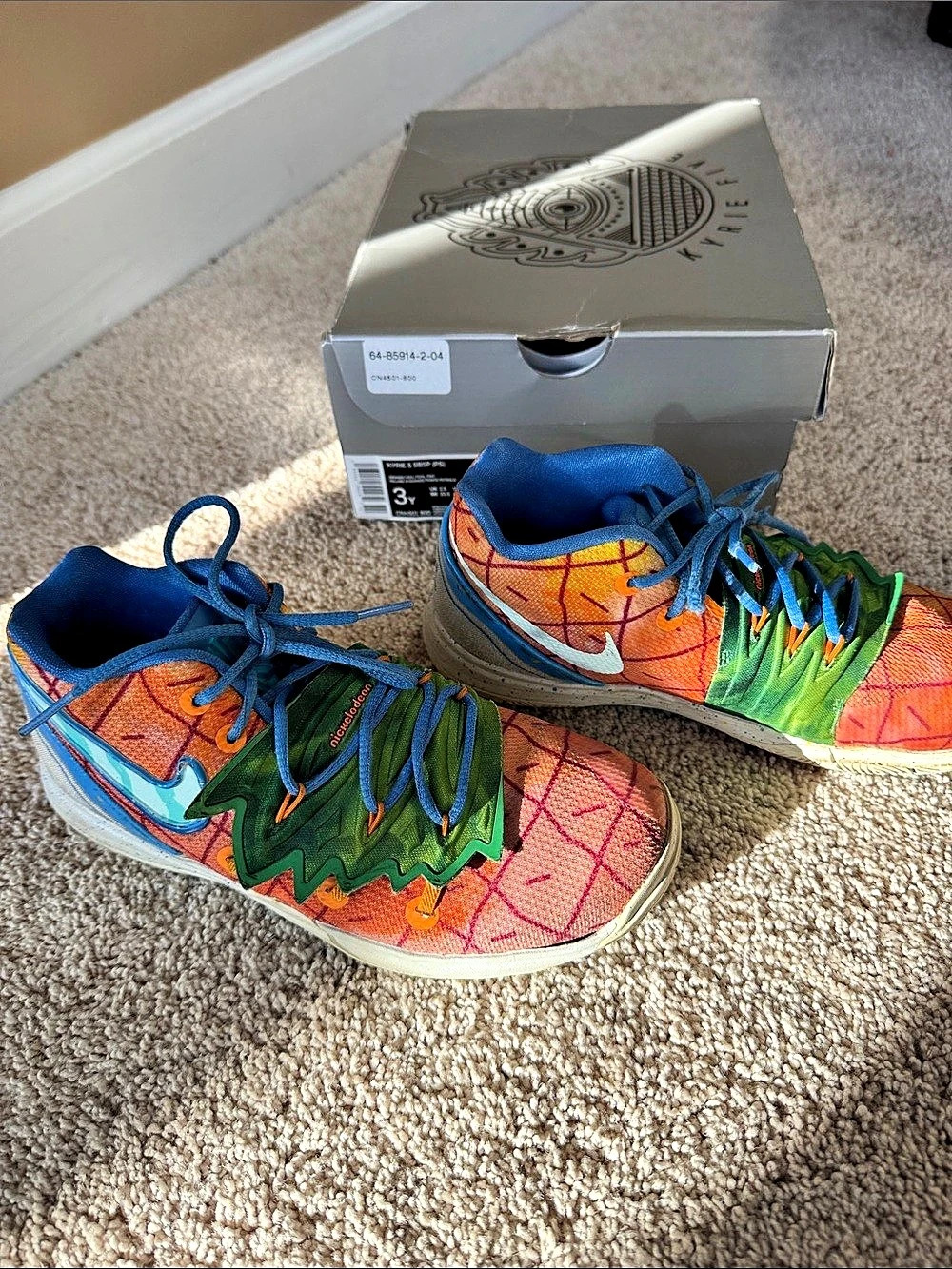 Vans Old Skool Kids Sneakers Orange & Blue